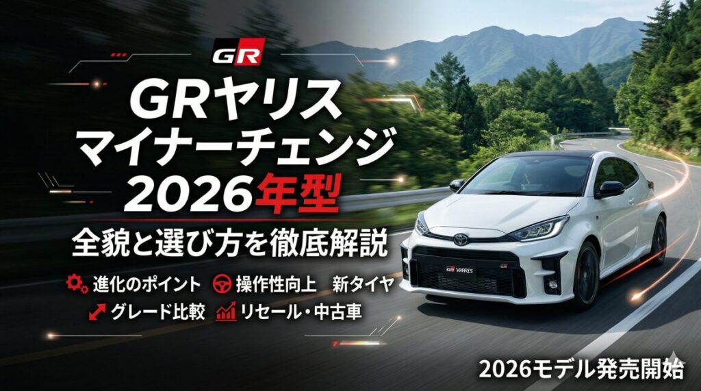 GRヤリス マイナーチェンジ 2026年型の全貌と選び方