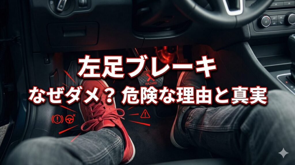 左足ブレーキはなぜダメなのか?危険な理由と踏み間違いの真実